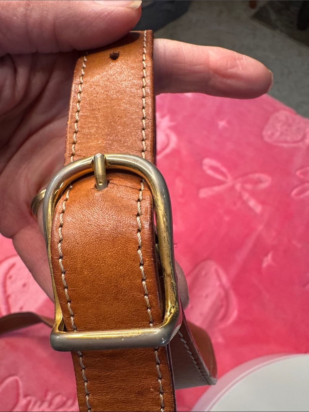 CELINE Vintage Macadam Triomphe Structured Crossbody Bag M14 Made In Italy - Picture 15 of 15